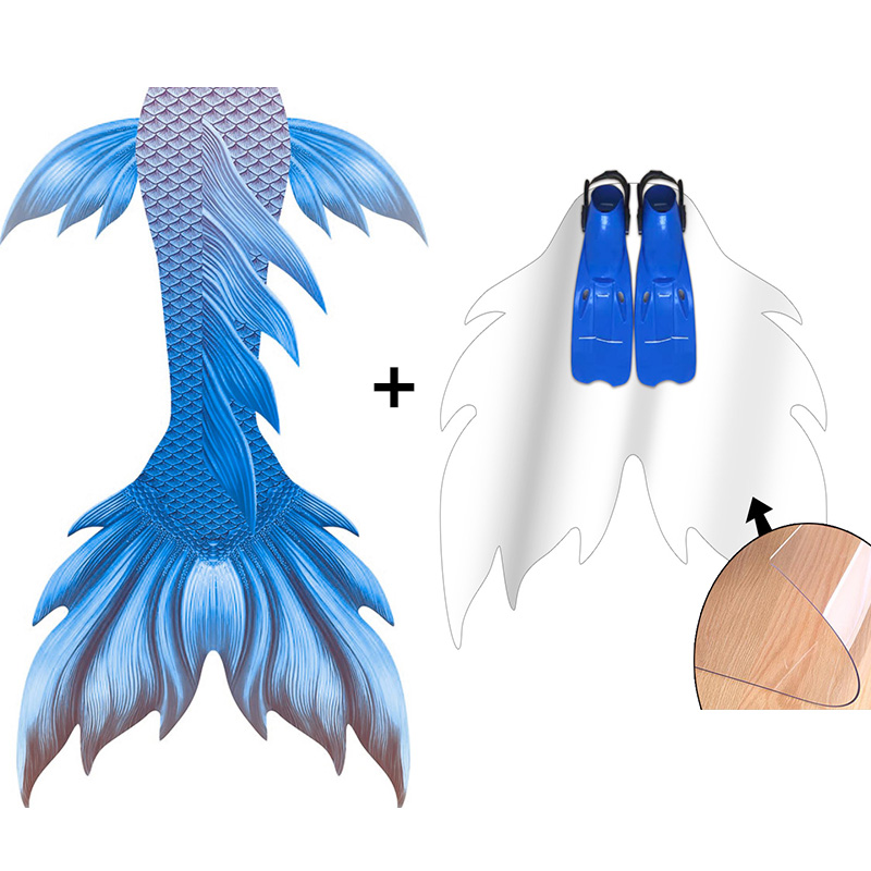 Flippers Swimming - Yüzme ve Dalış Monofin Fin Flipper