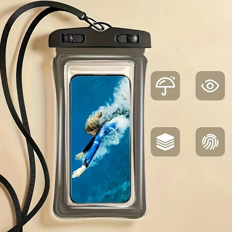 Dry Bag Waterproof - Telefon için Tam Görüş Açılımı Sağlayan,