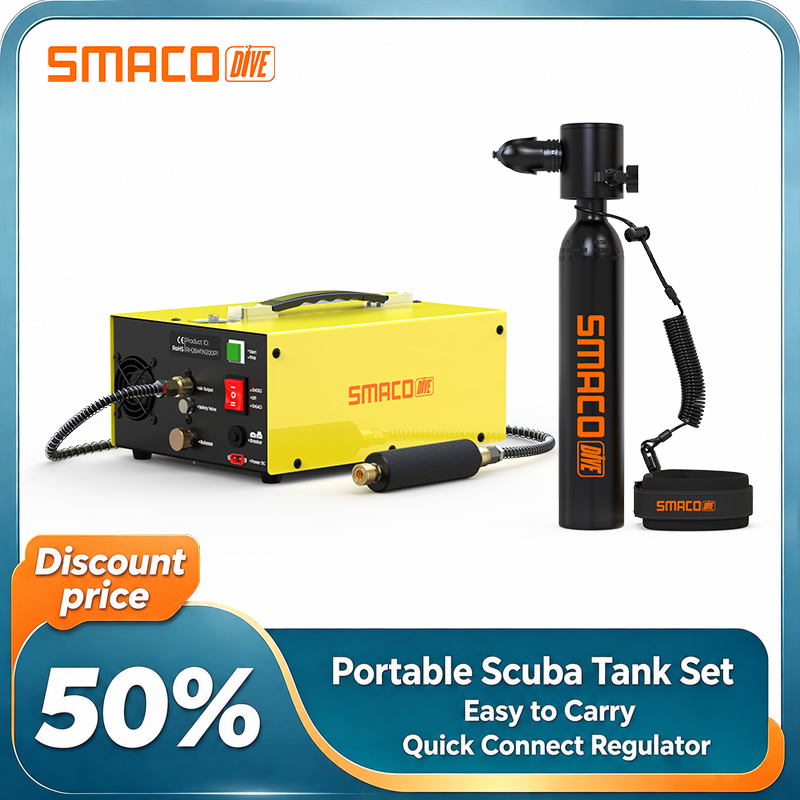 Snorkel Set - SMACO Mini Scuba Dalış Tüpü Seti