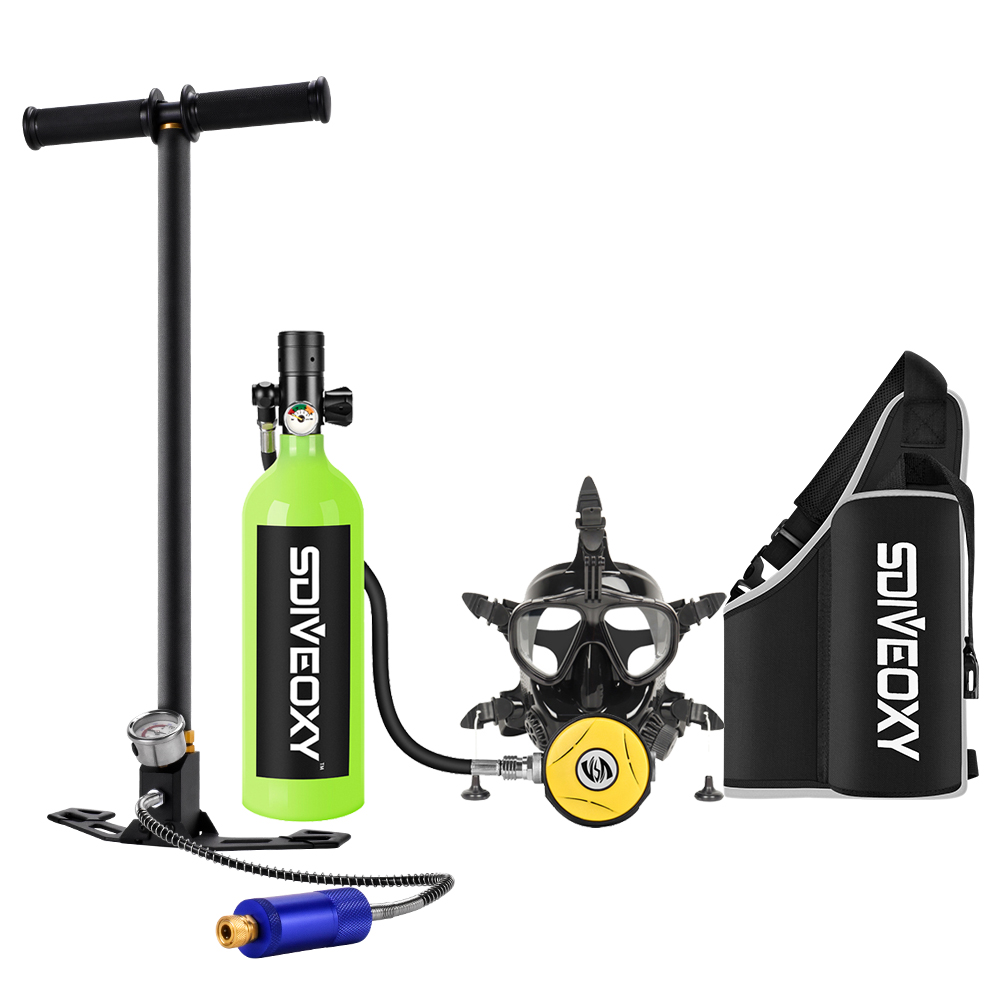 Snorkeling Gear - 1L Entegre Başlıklı Dalış Solunum Maskesi