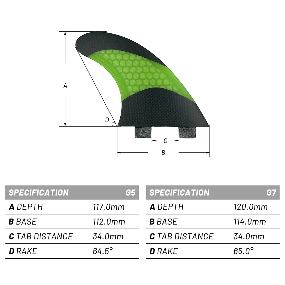 UPSURF FCS G5/G7 Quillas Çift  - Swim Fins incelemesi ve fiyatı